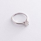 Золотое помолвочное кольцо (бриллианты) кб0206mi от ювелирного магазина Оникс - 3