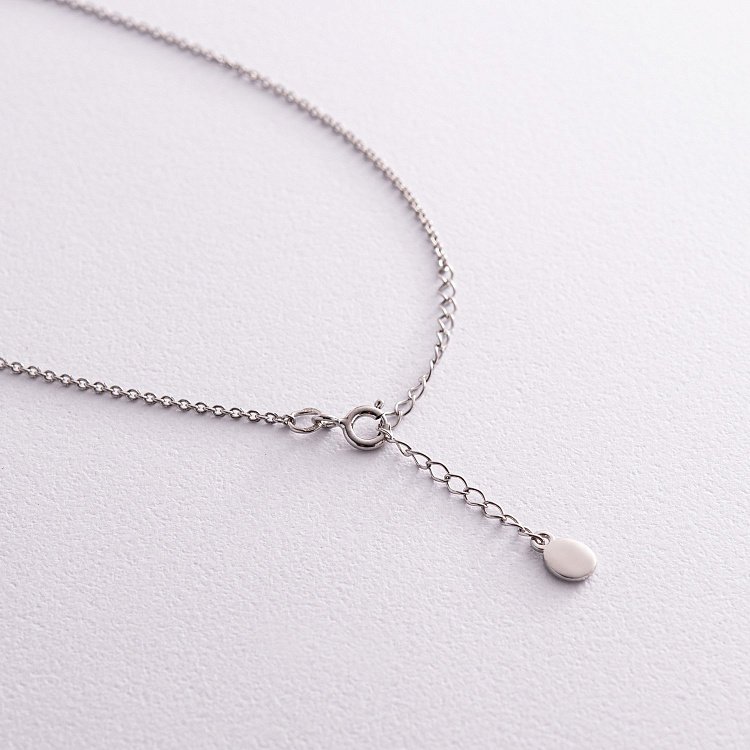 Срібне кольє "Кругообіг" з фіанітами 1102 від ювелірного магазину Онікс - 8