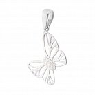 Срібний кулон "Метелик" (фіаніт) 132770 от ювелирного магазина Оникс