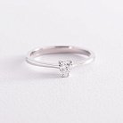 Помолвочное золотое кольцо "Сердце" с бриллиантом кб0399z от ювелирного магазина Оникс