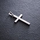 Серебряный крест ручной работы "Минимализм" 132750 от ювелирного магазина Оникс - 2