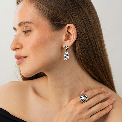 Серебряное кольцо "Scarlett" 112868 №2