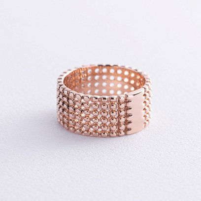 Кольцо "Рейчел" с шариками (красное золото) к07493 №6