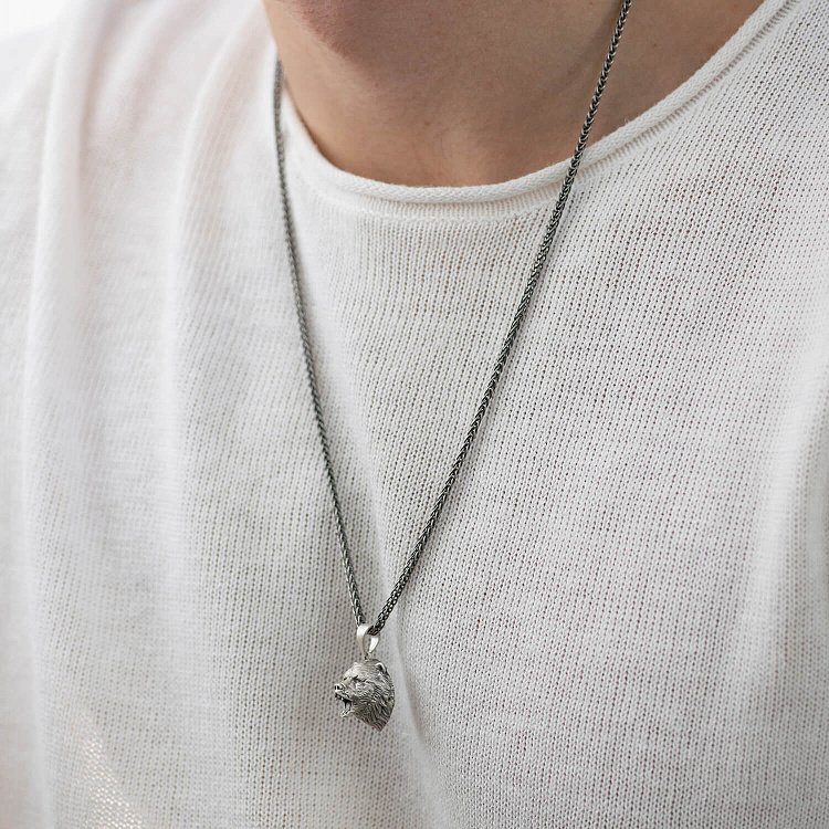 Срібний кулон "Ведмідь" 1234 від ювелірного магазину Онікс - 1