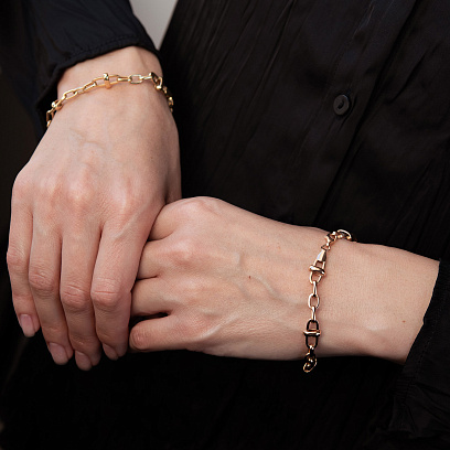 Браслет "Camila" у червоному золоті б05646 №2