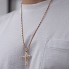 Православный крест "Распятие. Спаси и Сохрани" 250072 от ювелирного магазина Оникс - 1