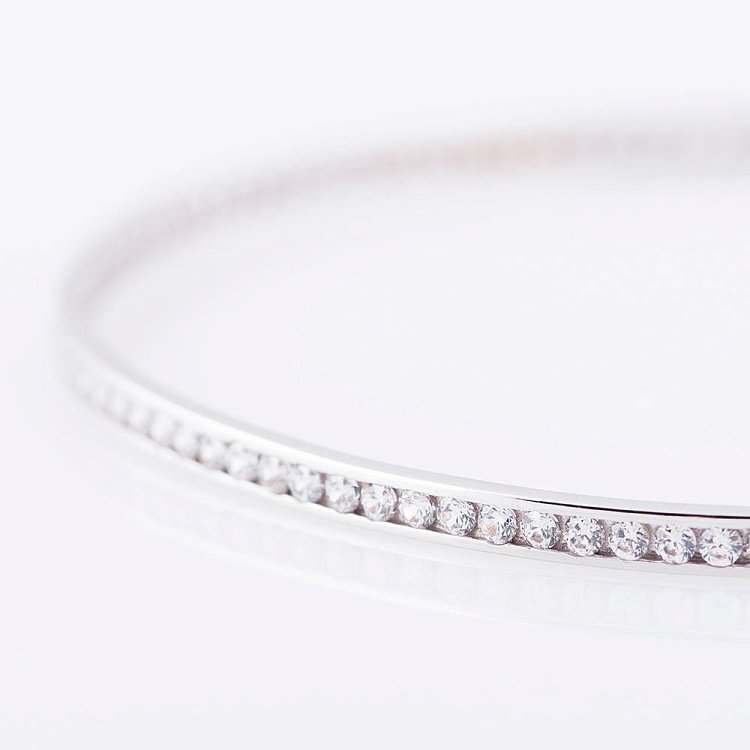 Золотой браслет (фианиты) б01119 от ювелирного магазина Оникс - 1