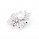 Срібна брошка "Квітка" 16107 от ювелирного магазина Оникс
