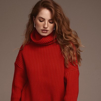 Серьги "Большие капельки" в серебре (3.6 см) 122495 №5