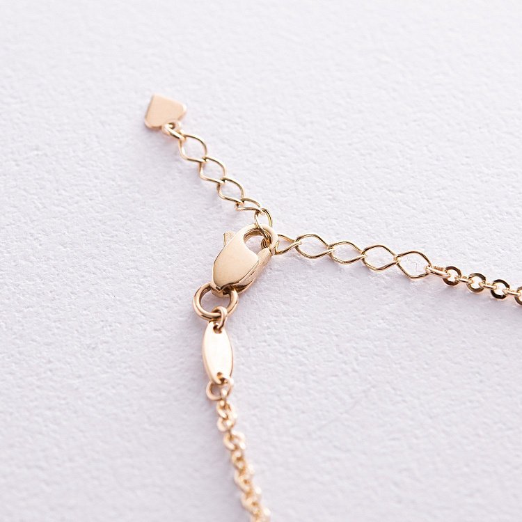 Браслет в желтом золоте (возможна гравировка) б05202 от ювелирного магазина Оникс - 5