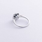 Золотое кольцо (топаз "Лондон Блю", бриллианты) кб0528sm от ювелирного магазина Оникс - 5