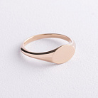 Печатка у жовтому золоті (можливе гравіювання) к07537 от ювелирного магазина Оникс - 1