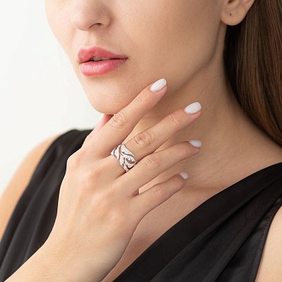 Золотое кольцо с бриллиантами кит0840 №2