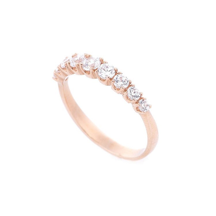 Золота каблучка (фіаніти) к326к від ювелірного магазину Онікс