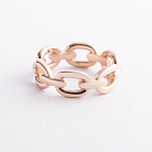 Кольцо "Цепочка" в красном золоте к08458 от ювелирного магазина Оникс - 1