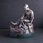 Серебряная фигура ручной работы "Козак" сер00071к от ювелирного магазина Оникс - 1