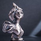 Серебряная фигура ручной работы "Бюст девушка в шляпе" сер00011 от ювелирного магазина Оникс - 2