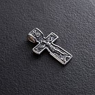 Серебряный крест с распятием 133010 от ювелирного магазина Оникс - 3