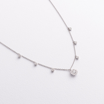 Золоте кольє з діамантами колб0175lg