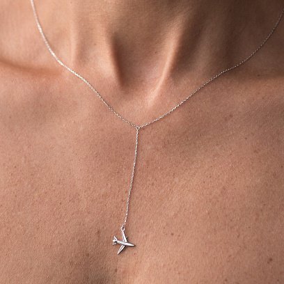 Золотое колье "Самолетик" кол01513 №2