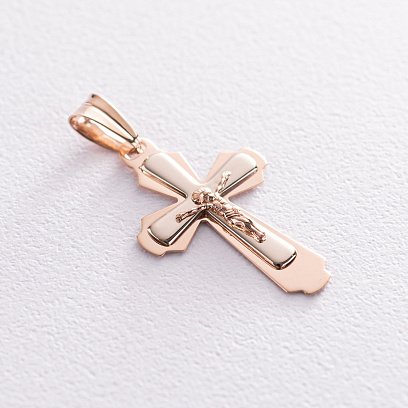 Золотий хрест "Розп'яття. Спаси і Збережи" 2821300