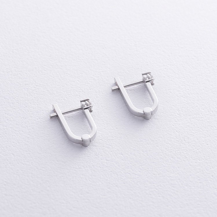 Золоті сережки з діамантами 319621121 від ювелірного магазину Онікс - 2