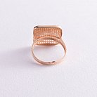 Золотое кольцо с фианитами к06211 от ювелирного магазина Оникс - 1