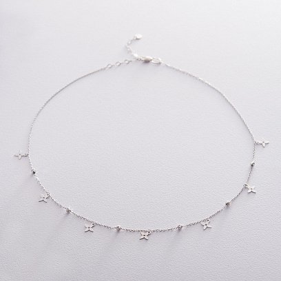 Колье "Клевер" из белого золота кол01534 №2