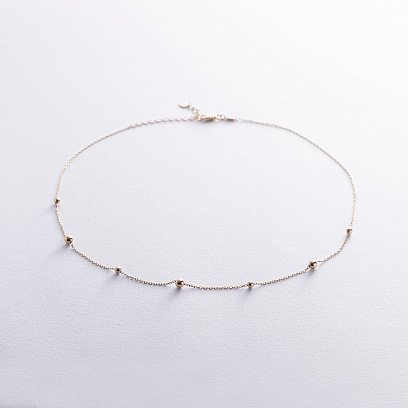 Кольє "Кульки" у жовтому золоті кол02457