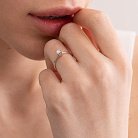 Помолвочное золотое кольцо с бриллиантом 220361121 от ювелирного магазина Оникс - 2