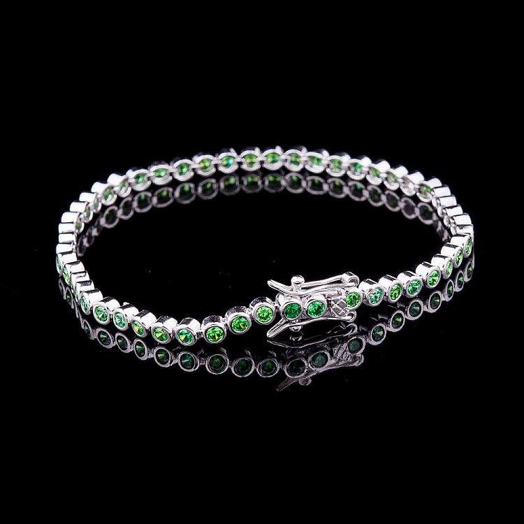 Серебряный браслет с фианитами 14909 от ювелирного магазина Оникс - 2