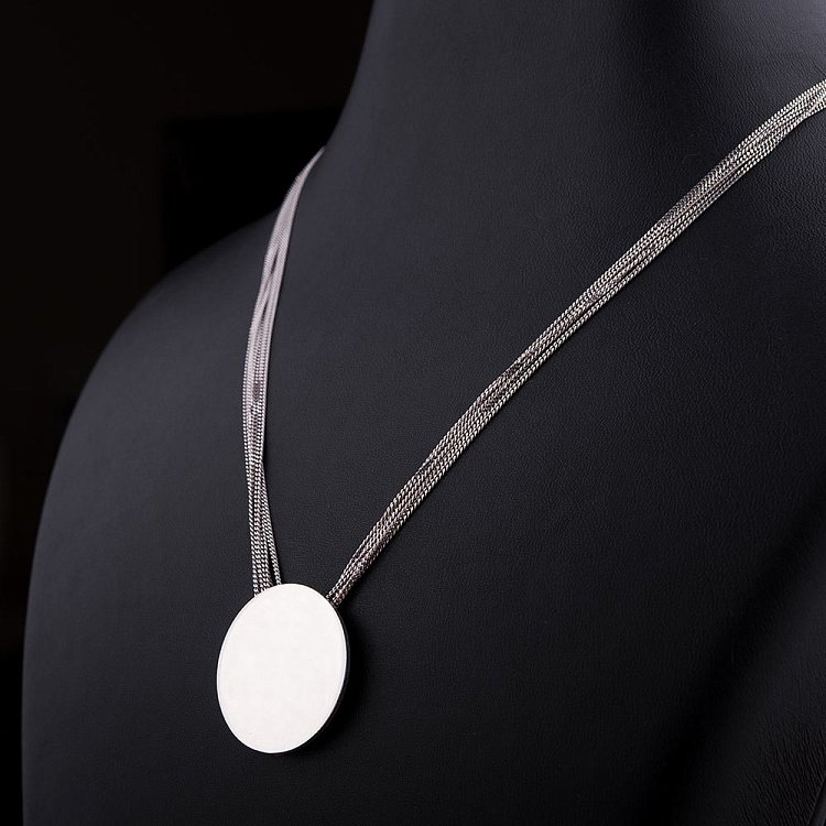 Женское серебряное колье 18568 от ювелирного магазина Оникс - 2