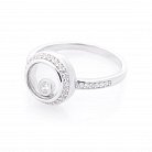 Серебряное кольцо (ювелирное стекло, фианиты) 112114 от ювелирного магазина Оникс - 1