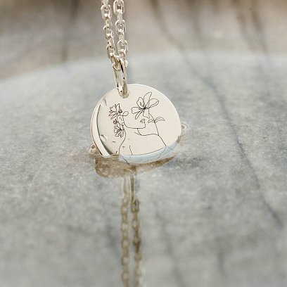 Срібний кулон "Чуттєва" 132724жен №5