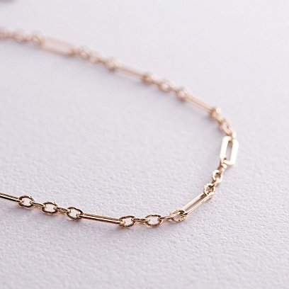 Кольє - ланцюжок у жовтому золоті кол02386 №4