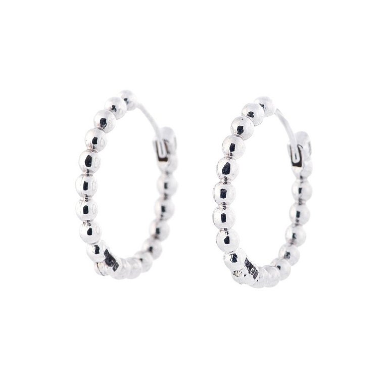 Золоті сережки-кільця с04929 від ювелірного магазину Онікс