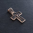 Православний хрест "Розп'яття" (чорніння) п01877 от ювелирного магазина Оникс - 1