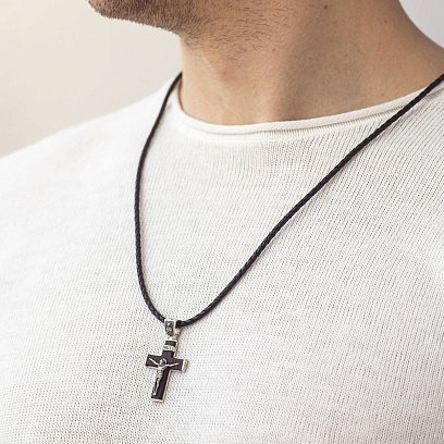 Шкіряний шнурок із золотою застібкою (3мм) кол02595 №2