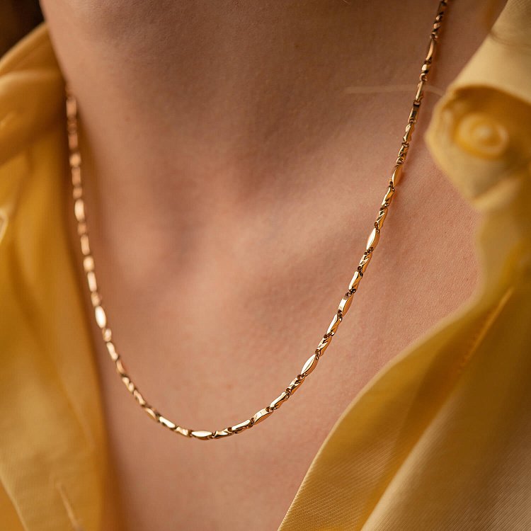 Кольє - ланцюжок у червоному золоті кол02375 від ювелірного магазину Онікс - 3