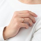 Помолвочное кольцо в красном золоте (куб. цирконий Swarovski) к06225 от ювелирного магазина Оникс - 1
