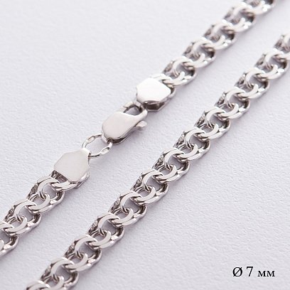 Серебряная цепочка (плетение Гарибальди) р011752