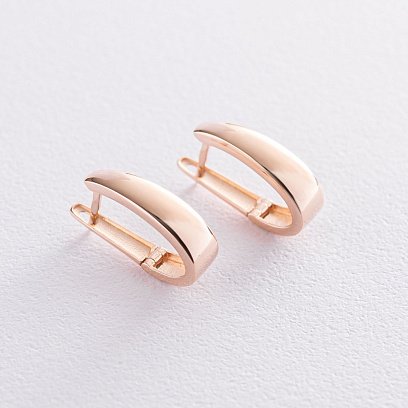 Золотые серьги "Минимализм" с07204 №2