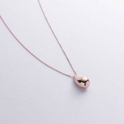 Колье "Megan" в красном золоте (Middle) с фианитом кол02584 №2