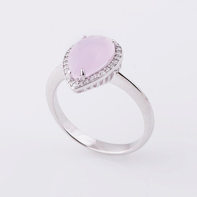 Срібний перстень з фіанітами 111922 від ювелірного магазину Онікс - 1