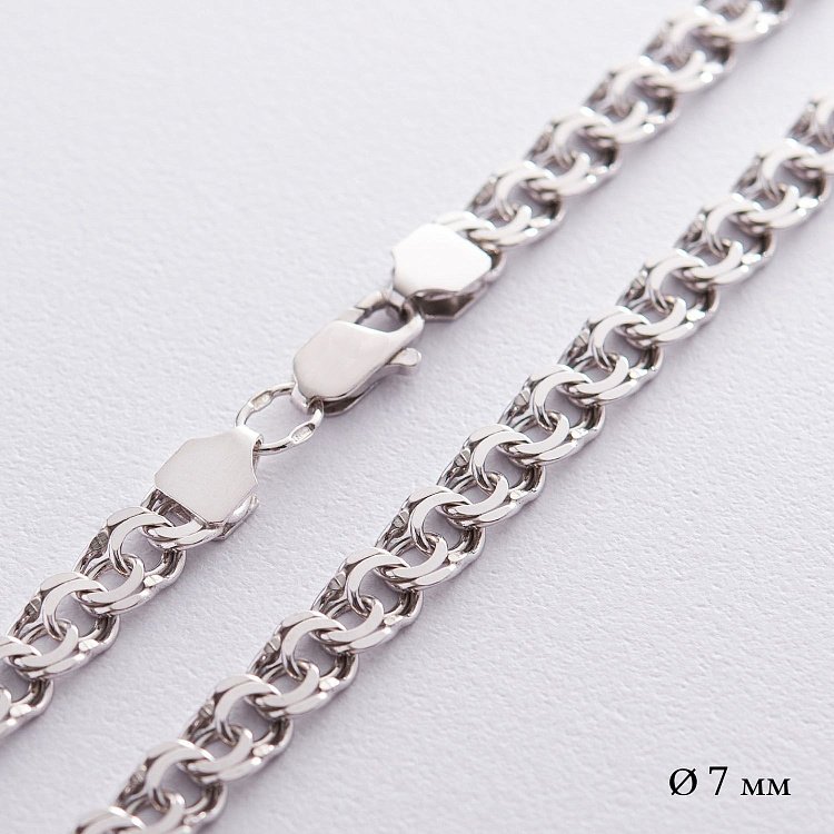 Серебряная цепочка (плетение Гарибальди) р011752 от ювелирного магазина Оникс