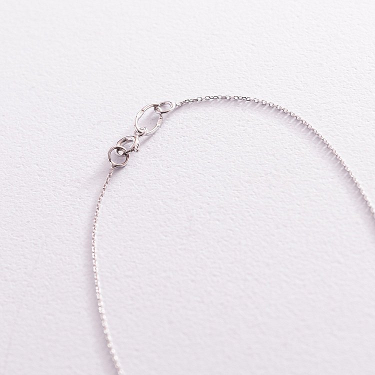 Колье "Бабочка" в белом золоте кол02148 от ювелирного магазина Оникс - 4