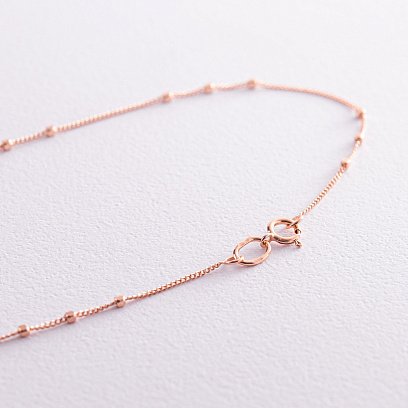 Кольє - ланцюжок "Витонченість" у червоному золоті кол02239 №5