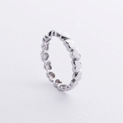 Золота каблучка "Серця" к05352 №3