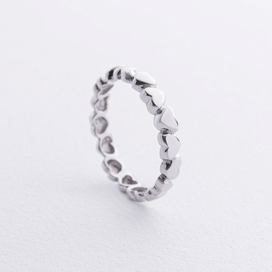 Золота каблучка "Серця" к05352 №3