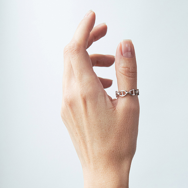 Каблучка "Helen" у білому золоті к08391 від ювелірного магазину Онікс - 7